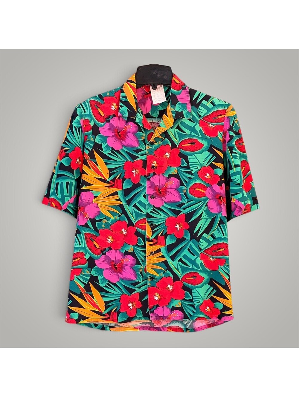 Tropical Floral Button Front Shirt | S